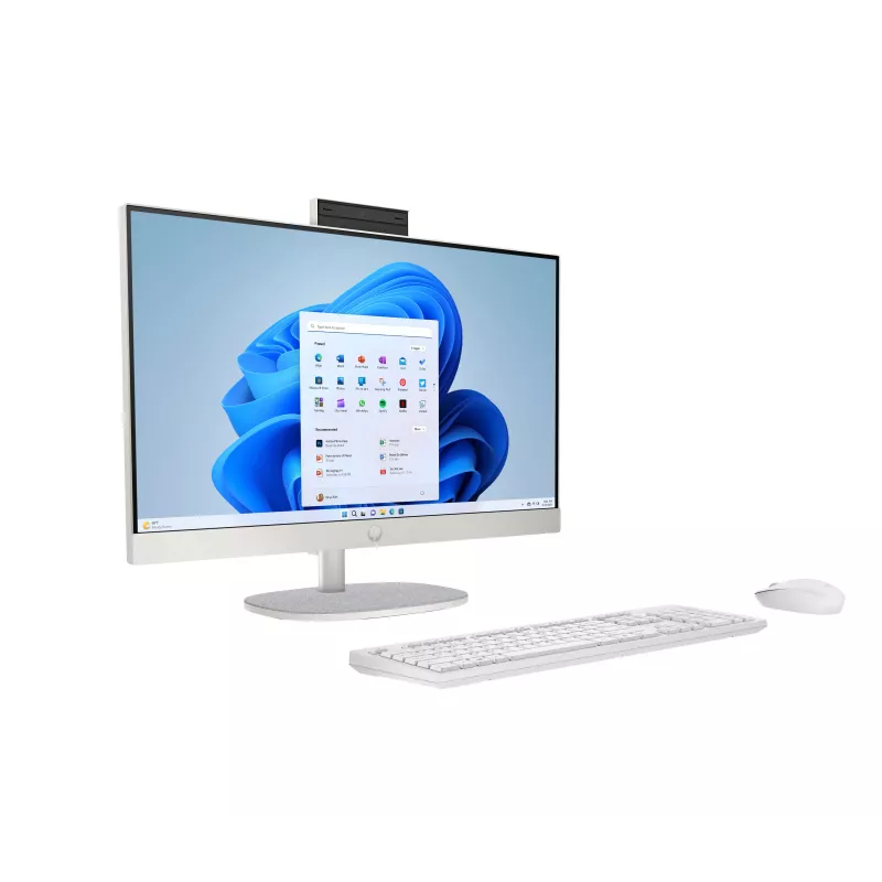 HP 24-CR0089NF All-in-One PC, 23,8 polegadas FHD, AMD Ryzen 7 7730U, 16 GB RAM, 512 GB SSD, Windows 11 Home, Starry White