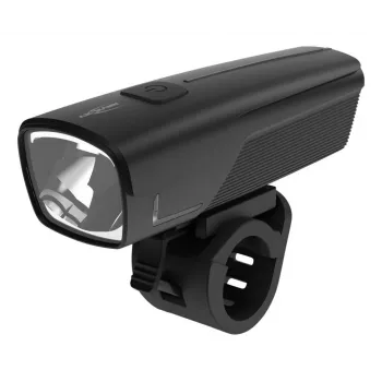 ANSMANN 1600-0524 Luz frontal LED para bicicleta, 50 lx, 2600 mAh, 2 W, preto