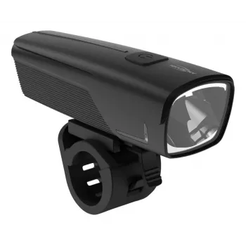 ANSMANN 1600-0524 Luz frontal LED para bicicleta, 50 lx, 2600 mAh, 2 W, preto