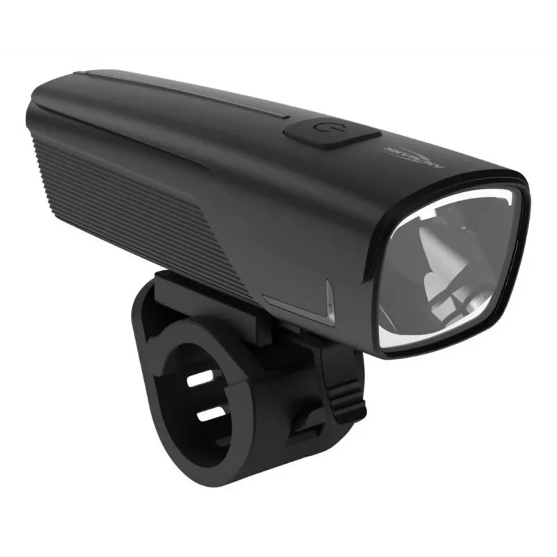 ANSMANN 1600-0524 Luz dianteira LED para bicicleta, 50 lx, 2600 mAh, 2 W, preto