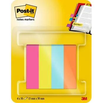 Marcadores de página 3M Post-it 670-4-POP sortidos 4x50 folhas/pack