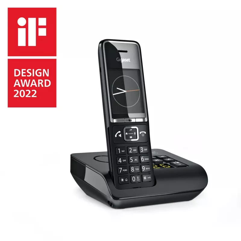 Gigaset Comfort 550A telefone sem fios com atendedor de chamadas, preto