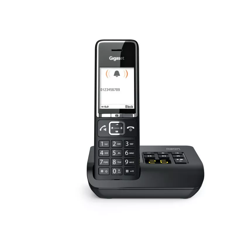 Gigaset Comfort 550A telefone sem fios com atendedor de chamadas, preto