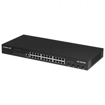 Switch Edimax GS-5424LX 28 portas Gigabit Web Smart com 4 portas 10GbE SFP+
