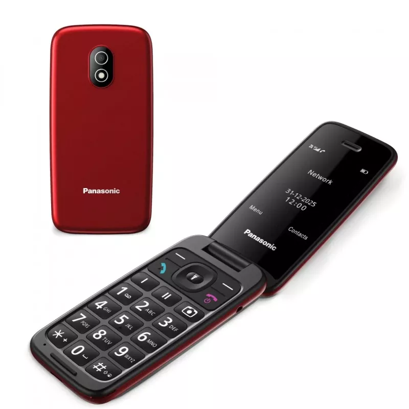 PANASONIC KX-TU410EXR telemóvel de abrir - vermelho