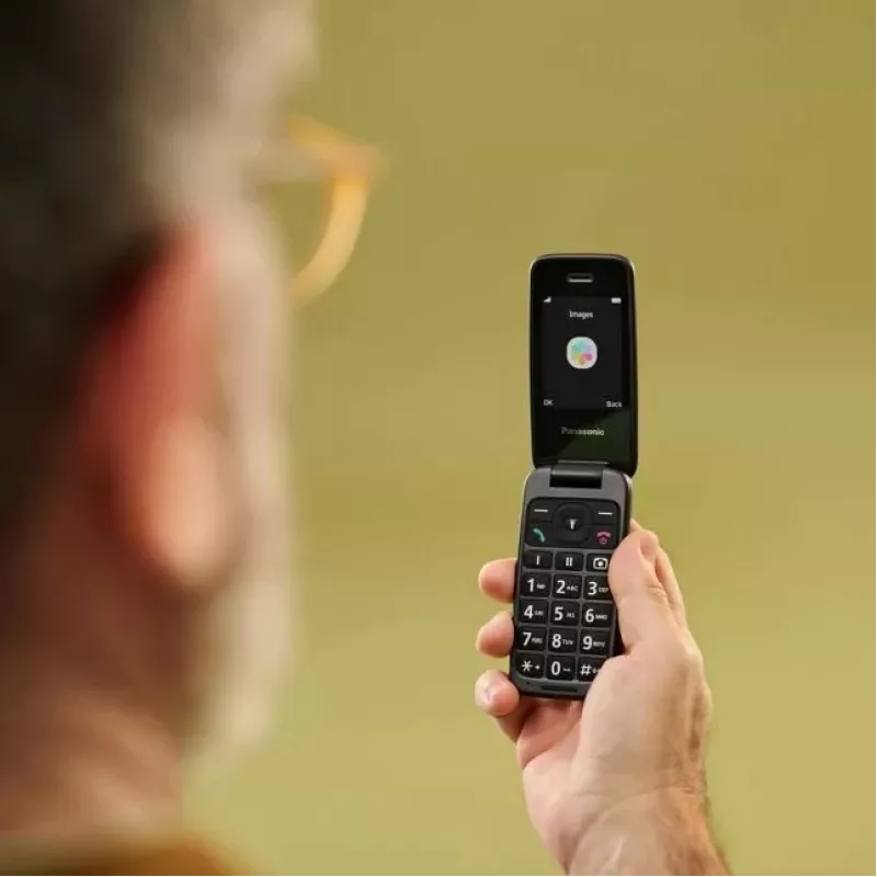 Telemóvel de concha Panasonic KX-TU410EXB preto