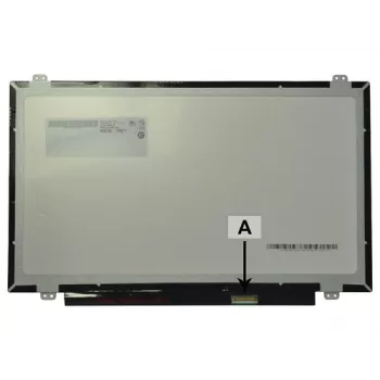 Ecrã LCD para portátil 2-Power 14,0 polegadas HD brilhante com suportes - 1366x768 - 40 pinos LVDS