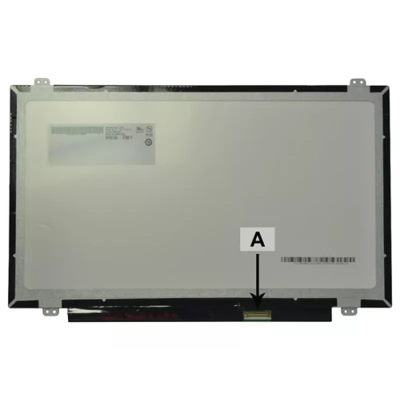 Ecrã LCD para portátil 2-Power 14,0 polegadas HD brilhante com suportes - 1366x768 - 40 pinos LVDS