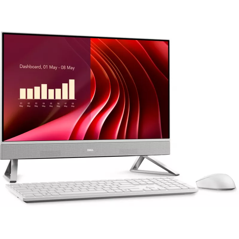 Dell 24 All-in-One EC24250 Core i5-1334U 16GB 512GB SSD 23,8 FHD Intel UHD Graphics Webcam WLAN Bluetooth Teclado e rato sem fios Windows 11 Pro 3Y ProSupport