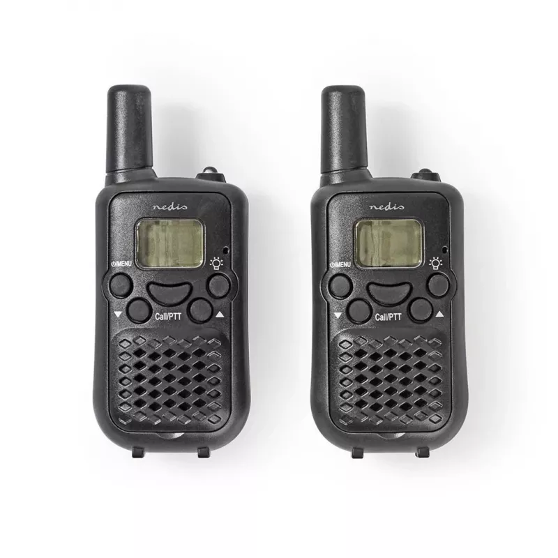 Nedis conjunto de walkie-talkies WLTK0500BK alcance de 5 km 8 canais PMR446