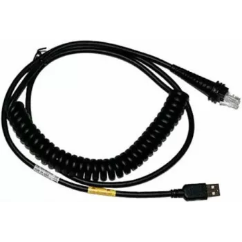 Honeywell Cabo de interface USB, USB Type-A para USB Type-C, cabo espiral 3m, Preto