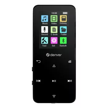 Denver MP-1830B Black leitor MP4 com Bluetooth, ecrã de 1,8 polegadas, 4GB, preto