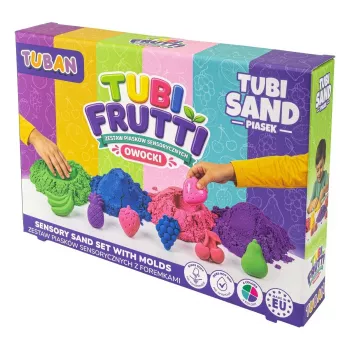 TUBAN Areia Sensorial - Conjunto Tubi Frutti 1 kg multicolor com aroma a frutos