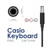 Fonte de alimentação Akyga AK-PD-32 para teclados Casio, 9 V, 1 A, 9 W, 5,5 x 1,4 mm, 1,5 m