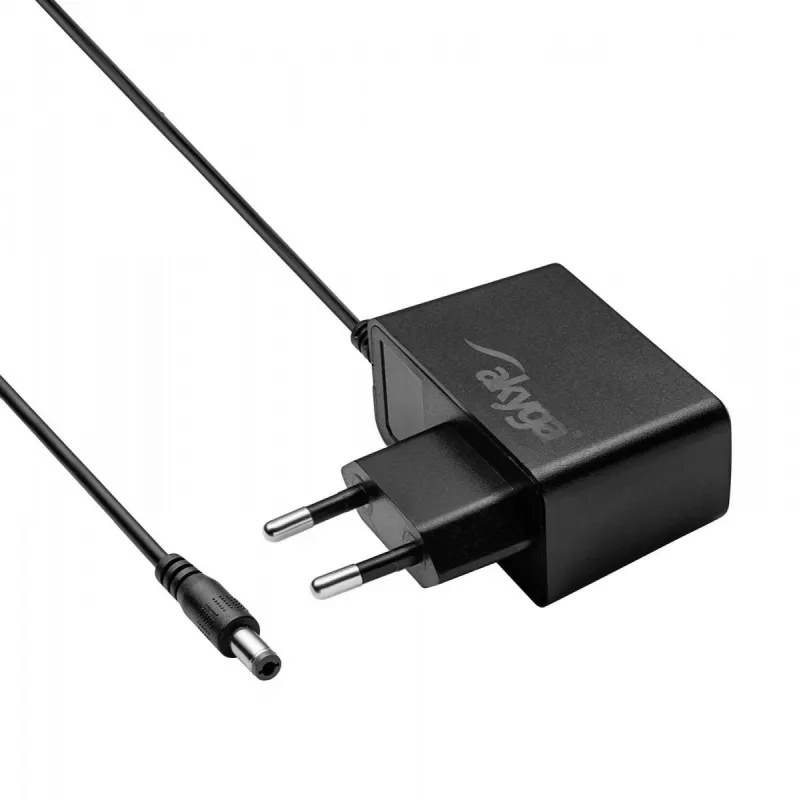 Fonte de alimentação Akyga AK-PD-33 para caixas registadoras ELZAB Jota / K10 / Mini E, 12 V, 1 A, 12 W, 5,5 x 2,1 mm, 1,5 m