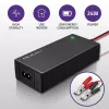 Carregador de bateria automático Qoltec para AGM GEL STD | retificador 12V | 2A | 24W | LED | cabo 1,8m