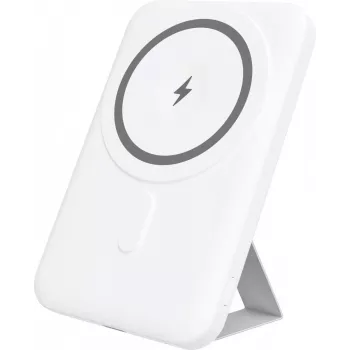 Power bank YENKEE 501 WH SILIC 5000mAh MagSafe PD 20W branco