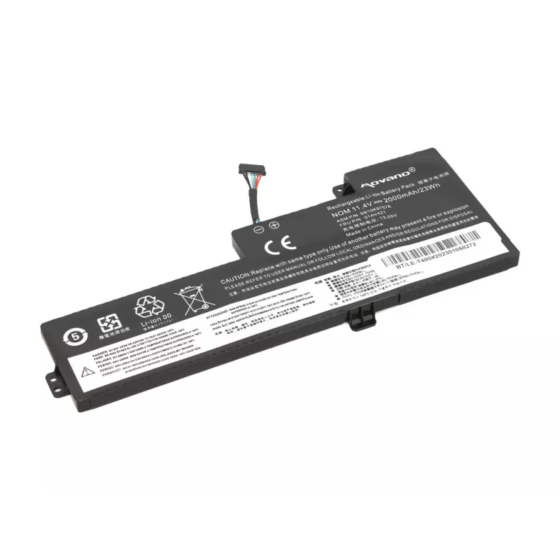 MITSU Bateria 01AV419 para Lenovo ThinkPad T470 T480 A475 A485 - 2000 mAh (23 Wh)