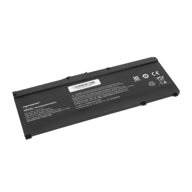 Bateria MITSU SR03XL para HP Gaming 15 17 Omen 15-DC - 4380 mAh (51 Wh)