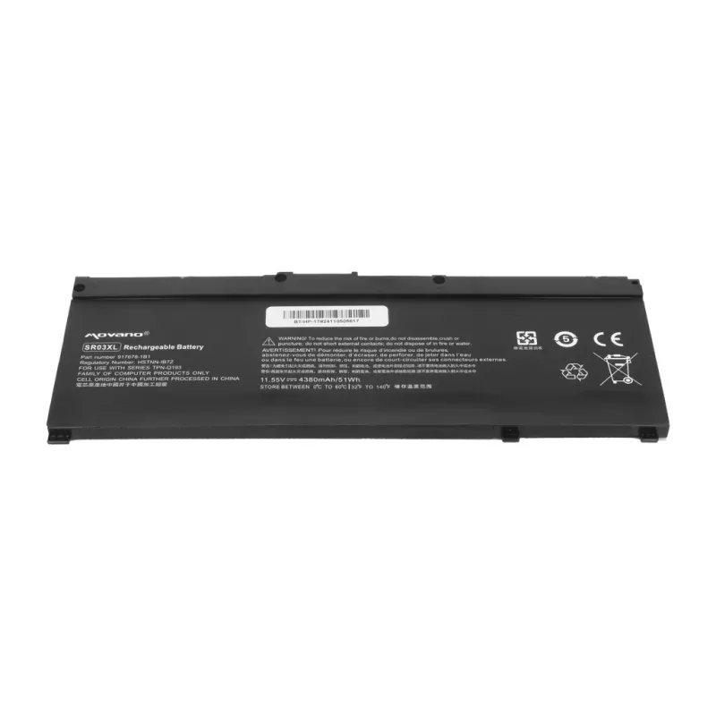 Bateria MITSU SR03XL para HP Gaming 15 17 Omen 15-DC - 4380 mAh (51 Wh)