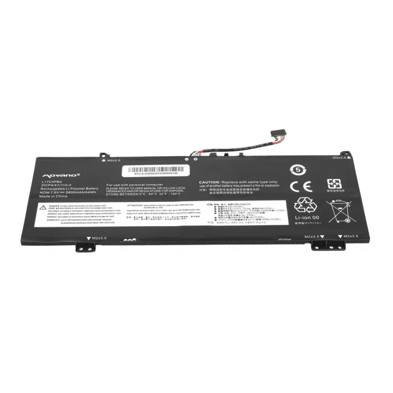Bateria MITSU L17C4PB0 L17M4PB0 para Lenovo Yoga 530-14IKB - 5800 mAh (44 Wh)