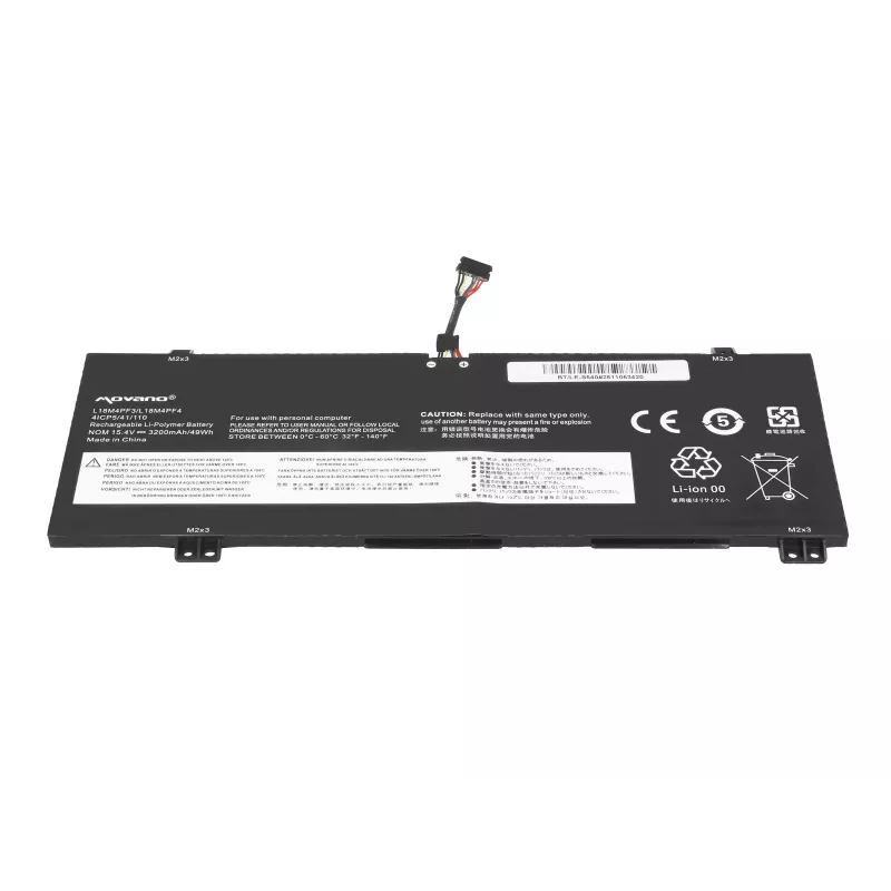 Bateria MITSU L18M4PF3 L18C4PF4 para Lenovo IdeaPad S540 - 3200 mAh (49 Wh)