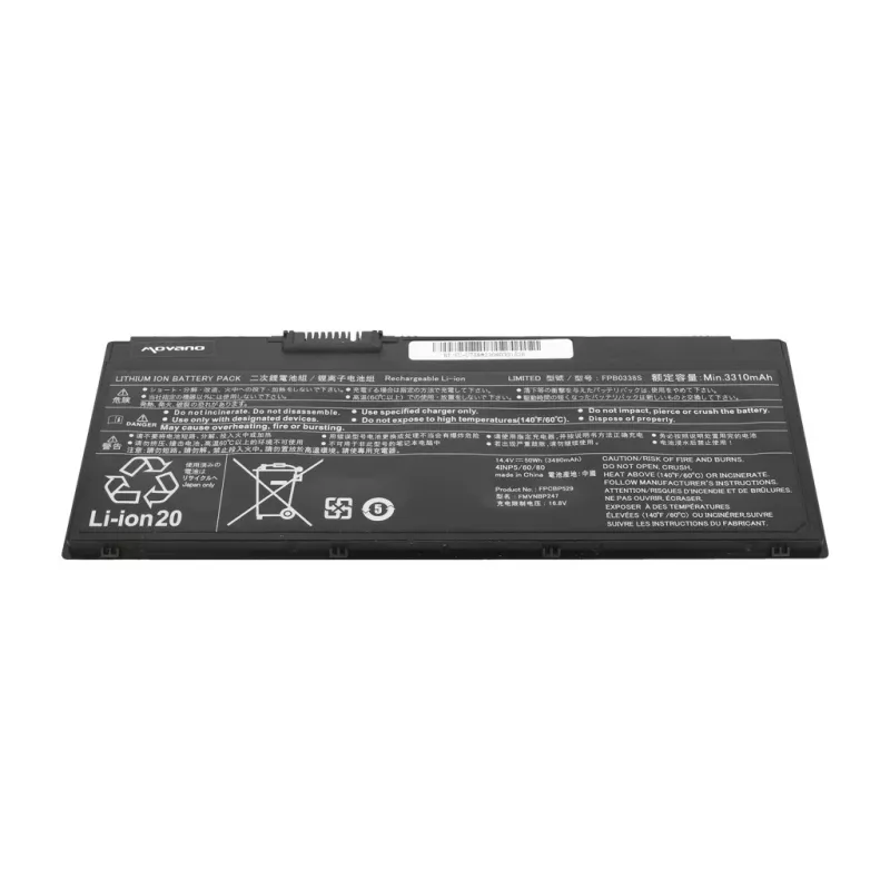 Bateria MITSU FPB0338S para Fujitsu LifeBook U758 - 3490 mAh (50 Wh)