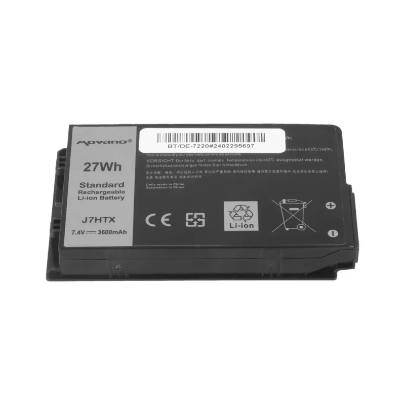 Bateria MOVANO J7HTX para Dell Latitude 12 Rugged 7202 7212 7220 Tablet - 3600 mAh (27 Wh)