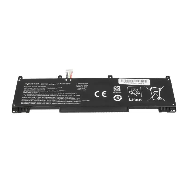 Bateria MOVANO RH03XL para HP ProBook 440 445 450 630 640 650 G8 G9 G10 - 3550 mAh (40 Wh)