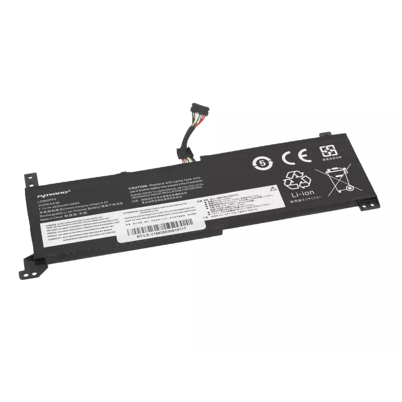 Bateria MOVANO L20M2PF0 L20C2PF0 L20L2PF0 para Lenovo V14 V15 V17 G2-ALC G2-ITL - 4650 mAh (36 Wh)