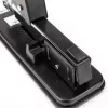 DELI E0392 Agrafador Heavy Duty, capacidade 60 folhas, preto/prateado