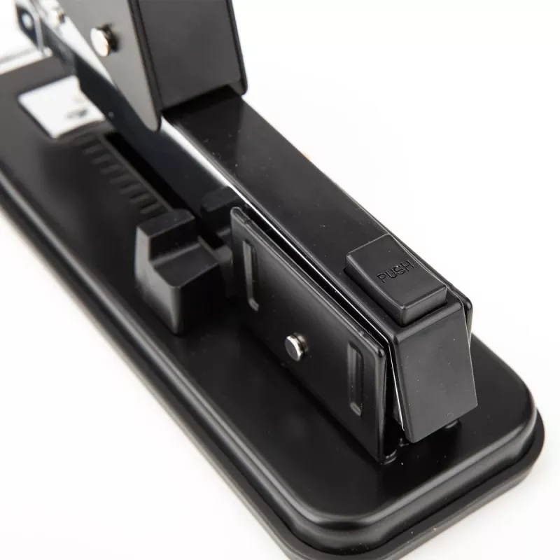 DELI E0392 Agrafador Heavy Duty, capacidade 60 folhas, preto/prateado