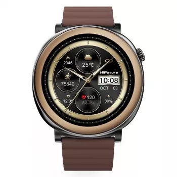 HIFUTURE Smartwatch Aurora AMOLED AI castanho