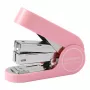 Agrafador Deli LonGreen EM416 rosa para até 25 folhas