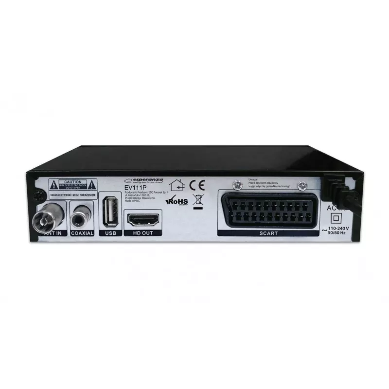 ESPERANZA DVB-T2 H.265/HEVC Sintonizador/Descodificador digital