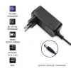 Fonte de alimentação de parede Qoltec 30W 15V 2A 5,5x2,5mm preta