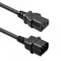 Cabo de alimentação QOLTEC IEC C13 C14 3x0,75mm² cobre puro 1,8m preto