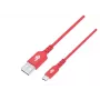Cabo TB USB-C para USB-C 1m vermelho carregamento rápido 100W PD e sincronização de dados