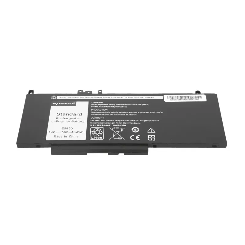 Bateria MOVANO G5M10 WYJC2 8V5GX para Dell E5450 E5550 7,4V - 5800 mAh (43 Wh)