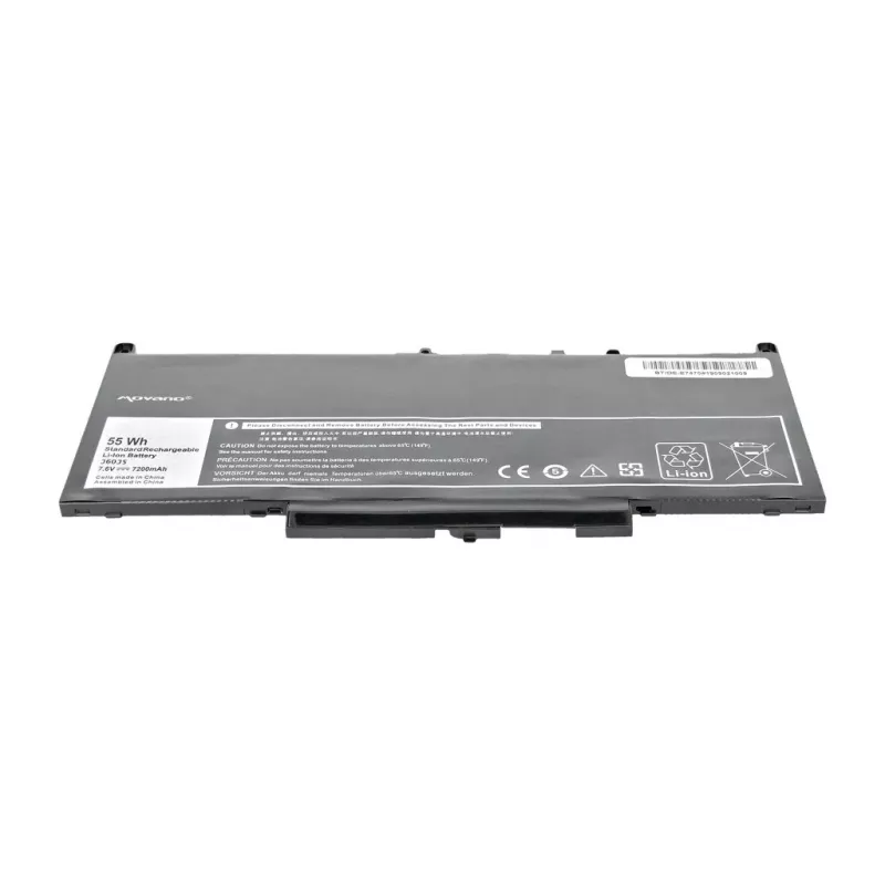 Bateria MOVANO J60J5 GG4FM MC34Y para Dell E7270 E7470 - 7200 mAh (55 Wh)