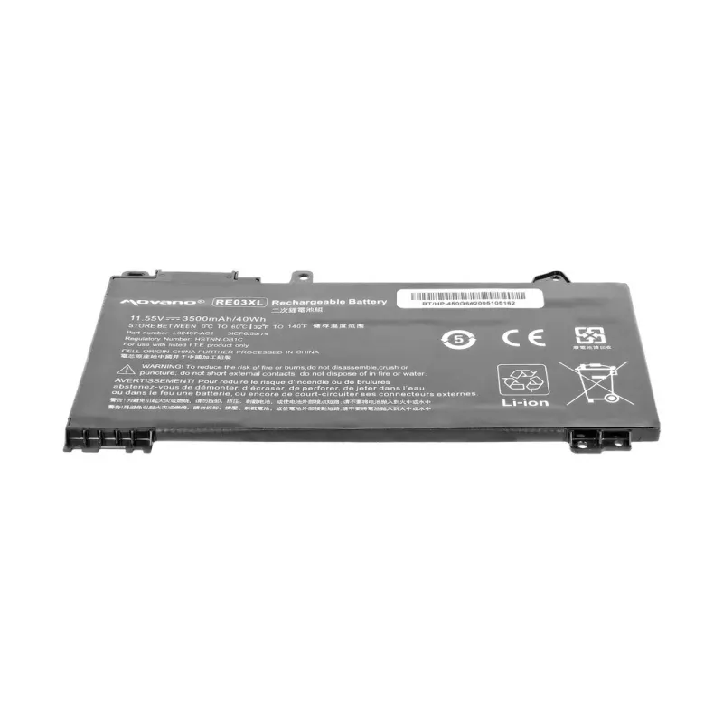Bateria MOVANO RE03XL para HP 430 440 450 G6 430 440 450 G7 - 3500 mAh (40 Wh)