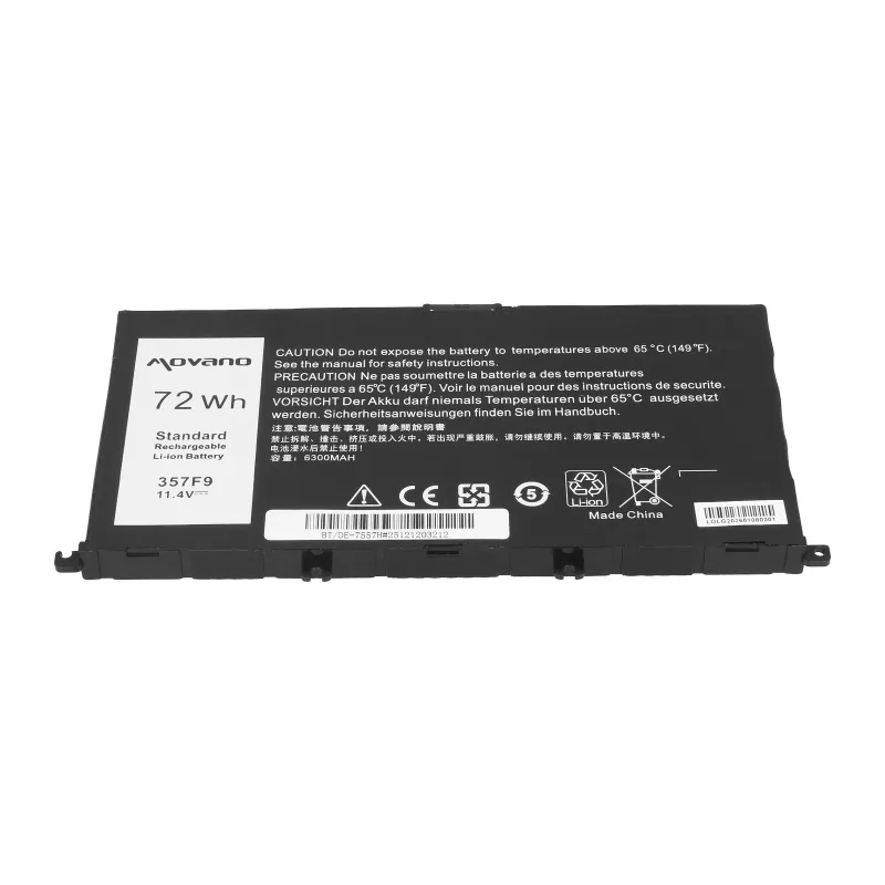 Bateria MOVANO 357F9 para Dell Inspiron 5577 7557 - 6300 mAh (72 Wh)