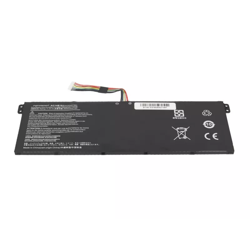 Bateria MITSU AC14B13J AC14B18J para Acer Aspire ES1 V3 - 3600 mAh (41 Wh)