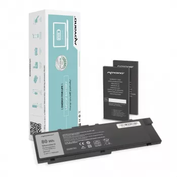 Bateria MOVANO MFKVP para Dell Precision 15 7510 17 7710 - 7000 mAh (80 Wh)
