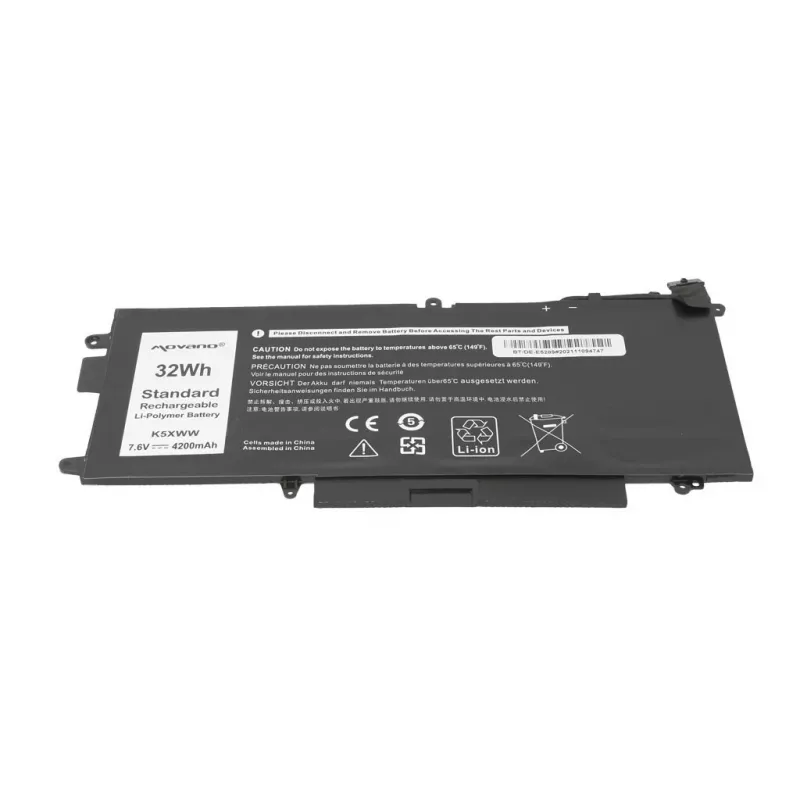 Bateria MOVANO K5XWW para Dell Latitude 5289 7390 2-in-1 - 4200 mAh (32 Wh)