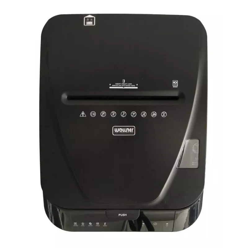 WALLNER Destruidora de documentos AF160 C4 Cross-Cut, 160 folhas de alimentação automática, nível de segurança P-4, depósito de 30 L