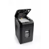 WALLNER Destruidora de documentos AF160 C2 Cross-Cut, 160 folhas de alimentação automática, nível de segurança P-4, depósito de 26 L, preto