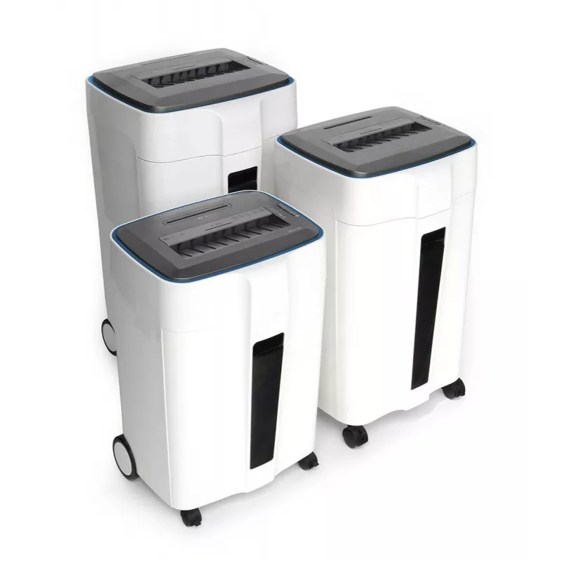 Destruidora de papel WALLNER HD-120 C2 de corte cruzado, 12 folhas, 21L, preta