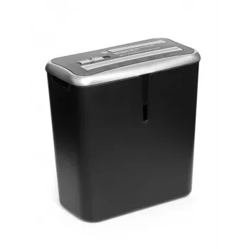 Destruidora de papel WALLNER XD805 CD de corte cruzado, 8 folhas, 15L, preta