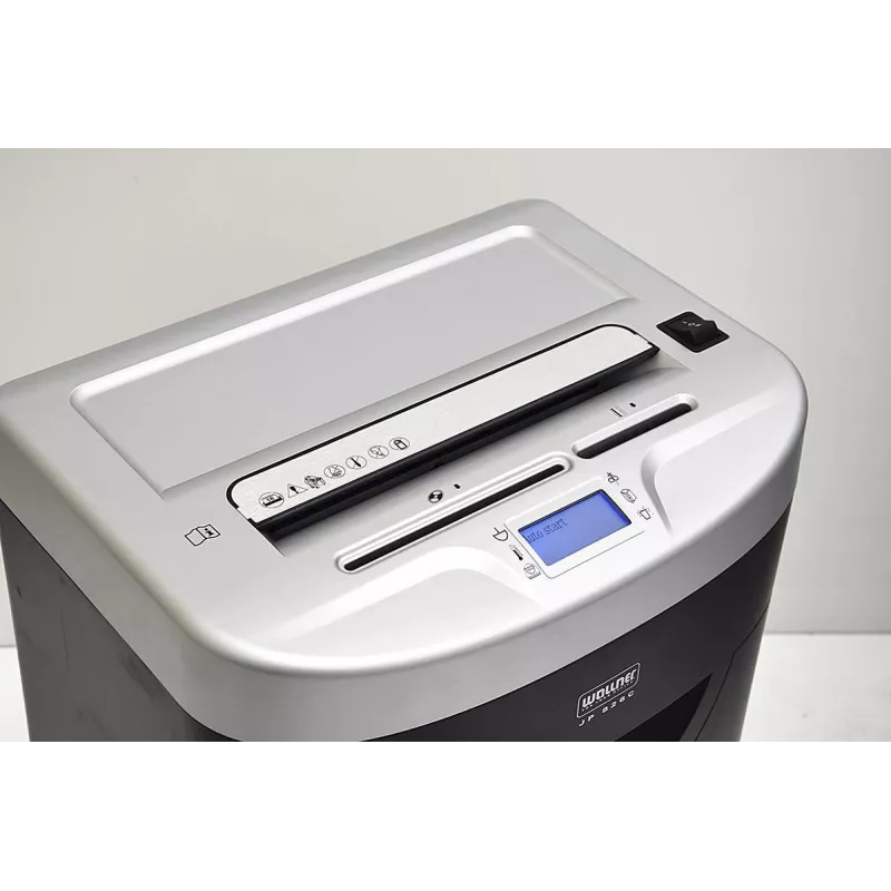 WALLNER Destruidora de documentos JP 826C Cross-Cut, P-4, 8 folhas, 15 L, preto